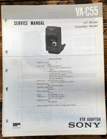 Sony VA-C55 VTR   Service Manual *Original*