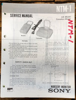 Sony NTM-1 Monitor  Service Manual *Original*