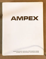 Ampex Micro 24 Micro 32 Cassette Player Service Manual *Original* #1