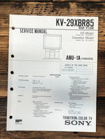 Sony KV-29XBR85 TV  Service Manual *Original*