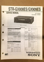 Sony STR-GX808ES STR-GX909ES Receiver  Service Manual *Original*