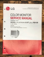 LG Flatron 915FT PLUS FB915B Monitor  Service Manual *Original*