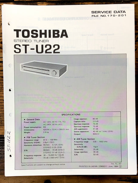 Toshiba ST-U22 Tuner Service Manual *Original*