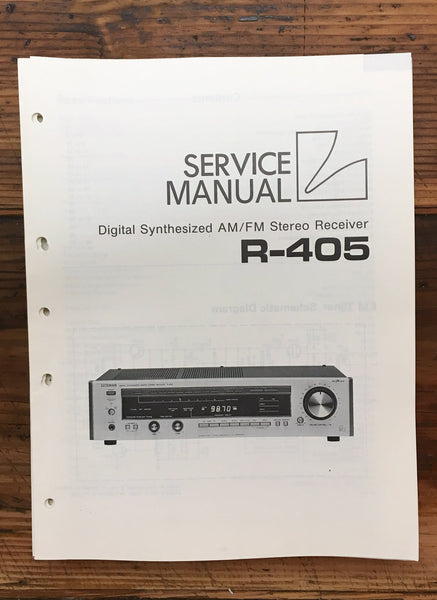 Luxman R-405 Receiver  Service Manual *Original*