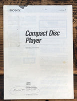 Sony CDP-C235 CDP-C335 CD Player  Owner / User Manual *Original*