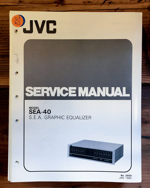 JVC SEA-40 Equalizer Service Manual *Original*