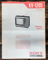 Sony KV-1205 TV  Service Manual *Original*