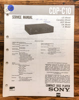 Sony CDP-C10 CD Player  Service Manual *Original*