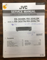 JVC RX-304 RX-305TN BK Receiver  Service Manual *Original*