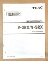 Teac V-3RX V-5RX Cassette  Service Manual *Original*