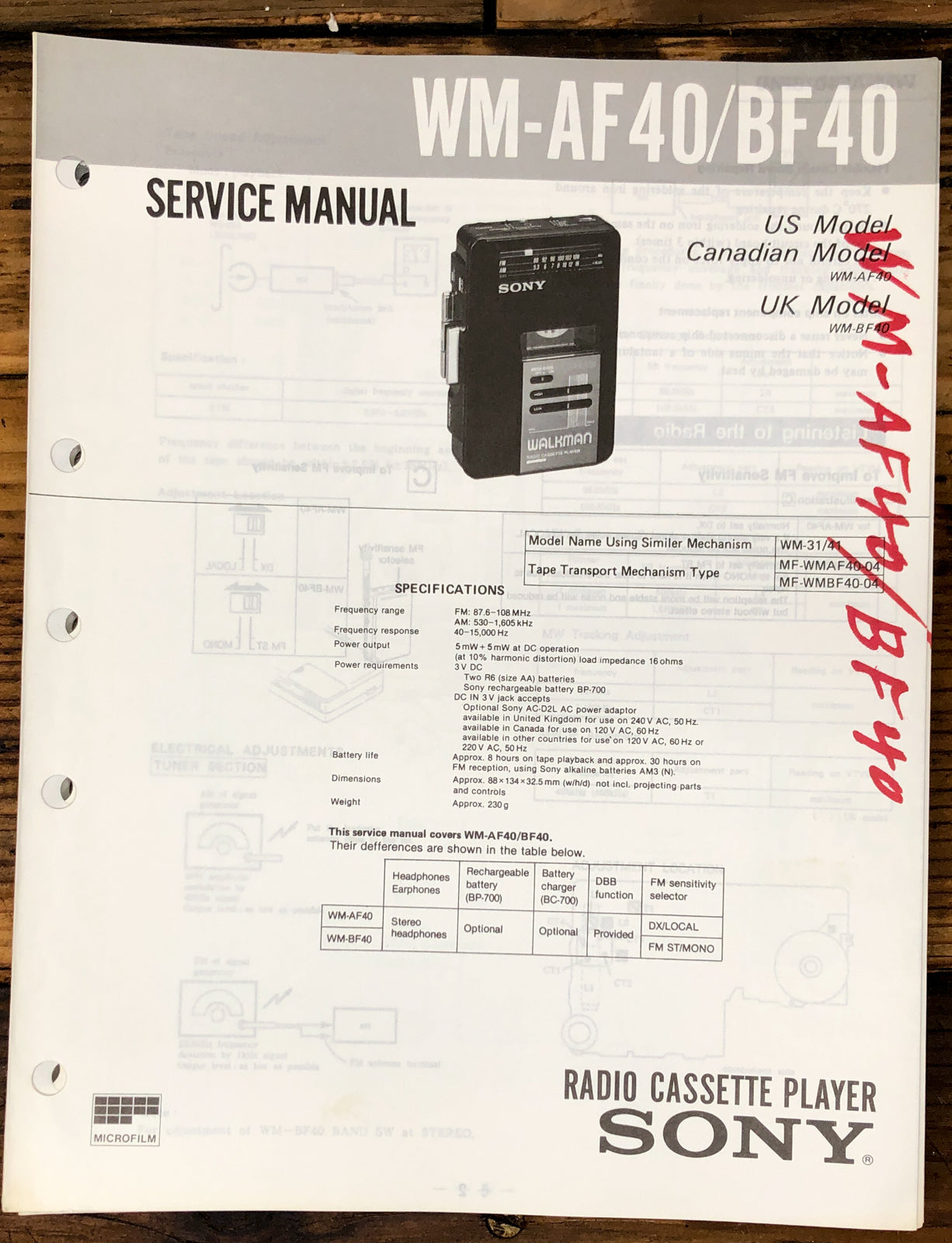 Service Manual *Original* – Vintage Audio Store - Vintage Service ...