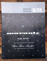 Marantz SA-250 Car Amplifier  Service Manual *Original*