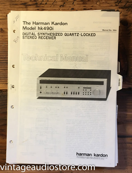 Harman Kardon HK490i HK 490i   Service Manual *Original*