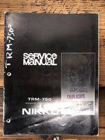 Nikko TRM-750 Amplifier  Service Manual *Original*