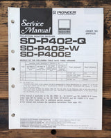 Pioneer SD-P402 Q -P4002 Display  Service Manual *Original*