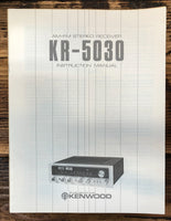 Kenwood KR-5030 Receiver  Owner / User Manual *Original*