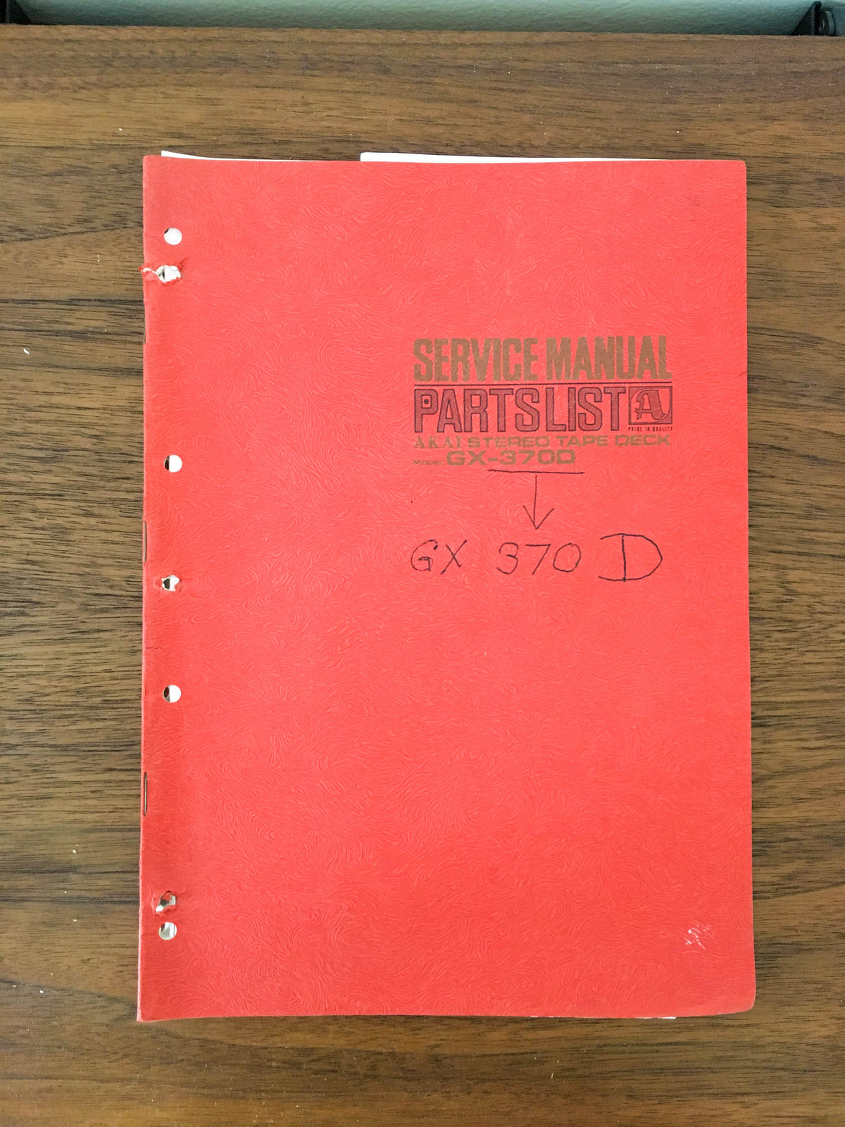 Akai GX-370D  Service Manual *Original*