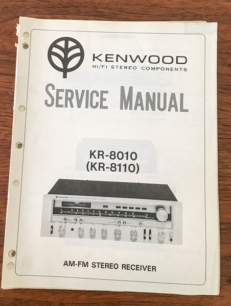 Kenwood KR-8010  Service Manual *Original*