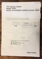 Harman Kardon HK TU911 TU-911 Tuner Service Manual *Original* #2