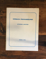 Orban Model 418A 418-A Compressor / Limiter Service Manual *Original*