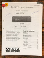 Onkyo TX-38 Receiver  Service Manual *Original*