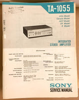 Sony TA-1055 Amplifier  Service Manual *Original*