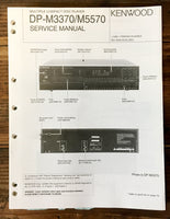 Kenwood DP-M3370 -M5570 CD Player Service Manual *Original*