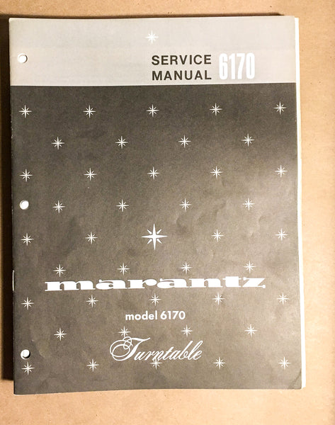 Marantz Model 6170 Record Player / Turntable Service Manual *Original*