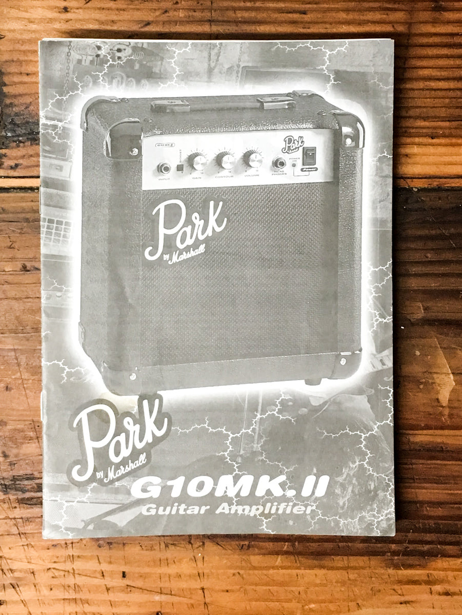Marshall Park G10 MK II Amplifier / Speaker Owners / User Manual *Original*