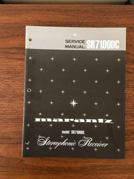 Marantz SR 7100DC SR 7100DC Receiver Service Manual *Original*