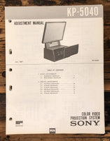 Sony KP-5040 Video Projector  Service Manual *Original* #1