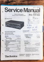 Technics RS-TR165 Cassette  Service Manual *Original*