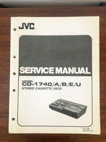 JVC CD-1740 Cassette Deck Service Manual *Original*