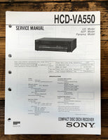 Sony HCD-VA550 Stereo  Service Manual *Original*