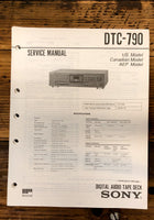 Sony DTC-790 DAT Deck  Service Manual *Original*