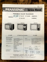 Panasonic CT-25P CT-601P CT-602D CT-601PC TV  Service Manual *Original*