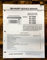 Sharp R-1500 -1501 -1505 -1506 Microwave  Service Manual *Original*