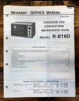 Sharp R-8160 Microwave  Service Manual *Original*