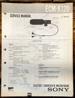 Sony ECM-K120 Microphone  Service Manual *Original*