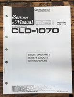 Pioneer CLD-1070 CD CDV LD Player  Service Manual *Original*