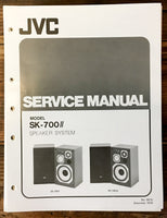JVC SK-700 II Speaker Service Manual *Original*