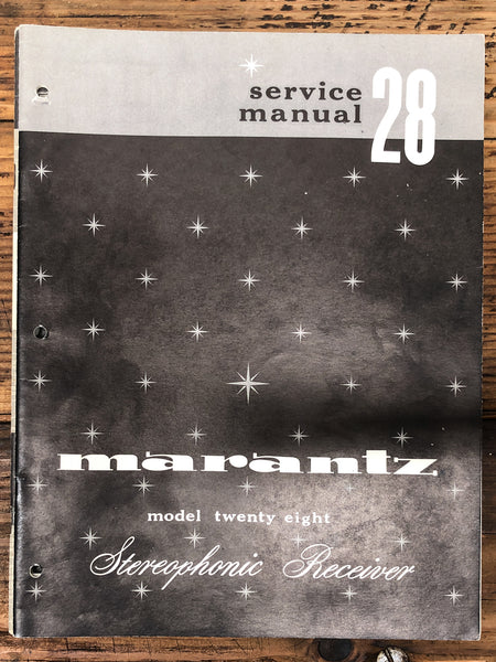 Marantz Model 28 Receiver  Service Manual *Original* #2