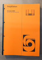 Bang Olufsen B&O Beolab 2000 Speaker Service Manual *Original*