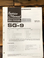 Pioneer SG-9 Equalizer  Service Manual *Original*