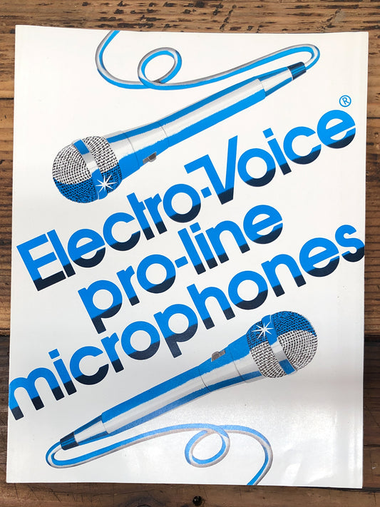 EV Electrovoice Pro-Line Microphones PL 5 PL91 PL76 PL77 ++ 3 pg Brochure Orig