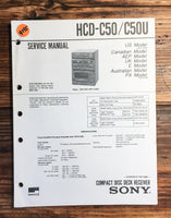 Sony HCD-C50 HCD_C50U Stereo  Service Manual *Original*