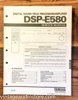 Yamaha DSP-E580 Amplifier  Service Manual *Original*