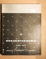 Marantz Model 4000 Amplifier Service Manual *Original*