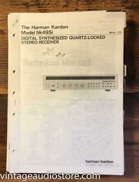 Harman Kardon HK495i HK 495i   Service Manual *Original*
