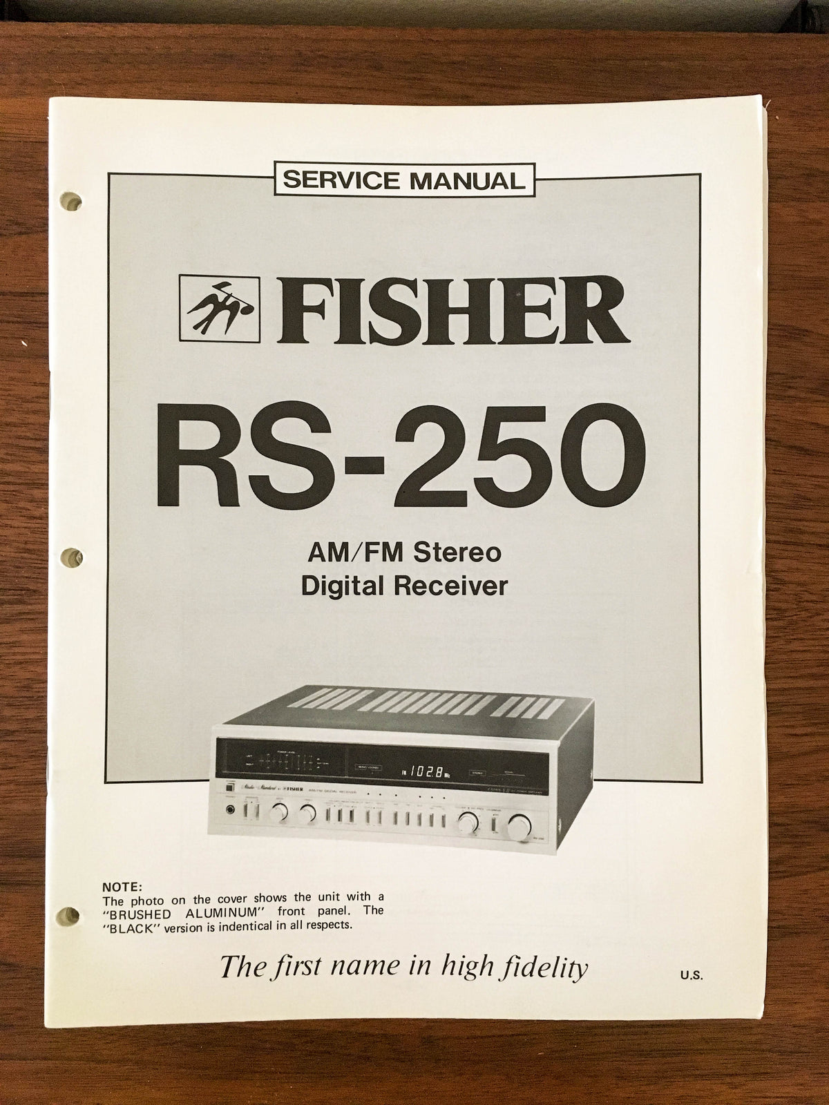 Fisher RS-250 Receiver Service Manual *Original*